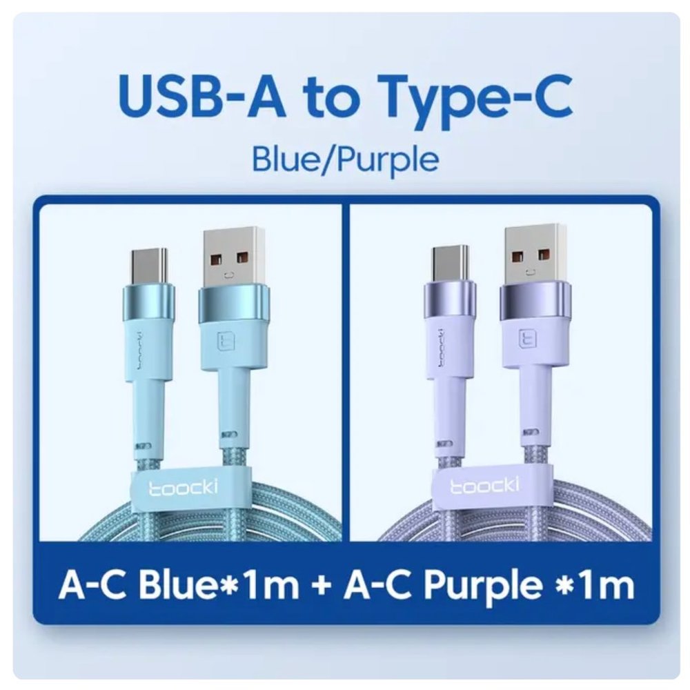 Toocki 2 Pack 3A USB C Cable Type C - 3feet
